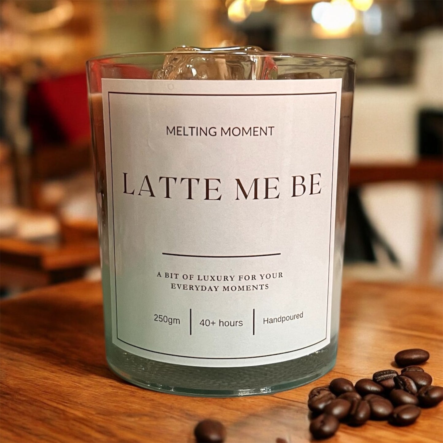 Iced coffee candle
