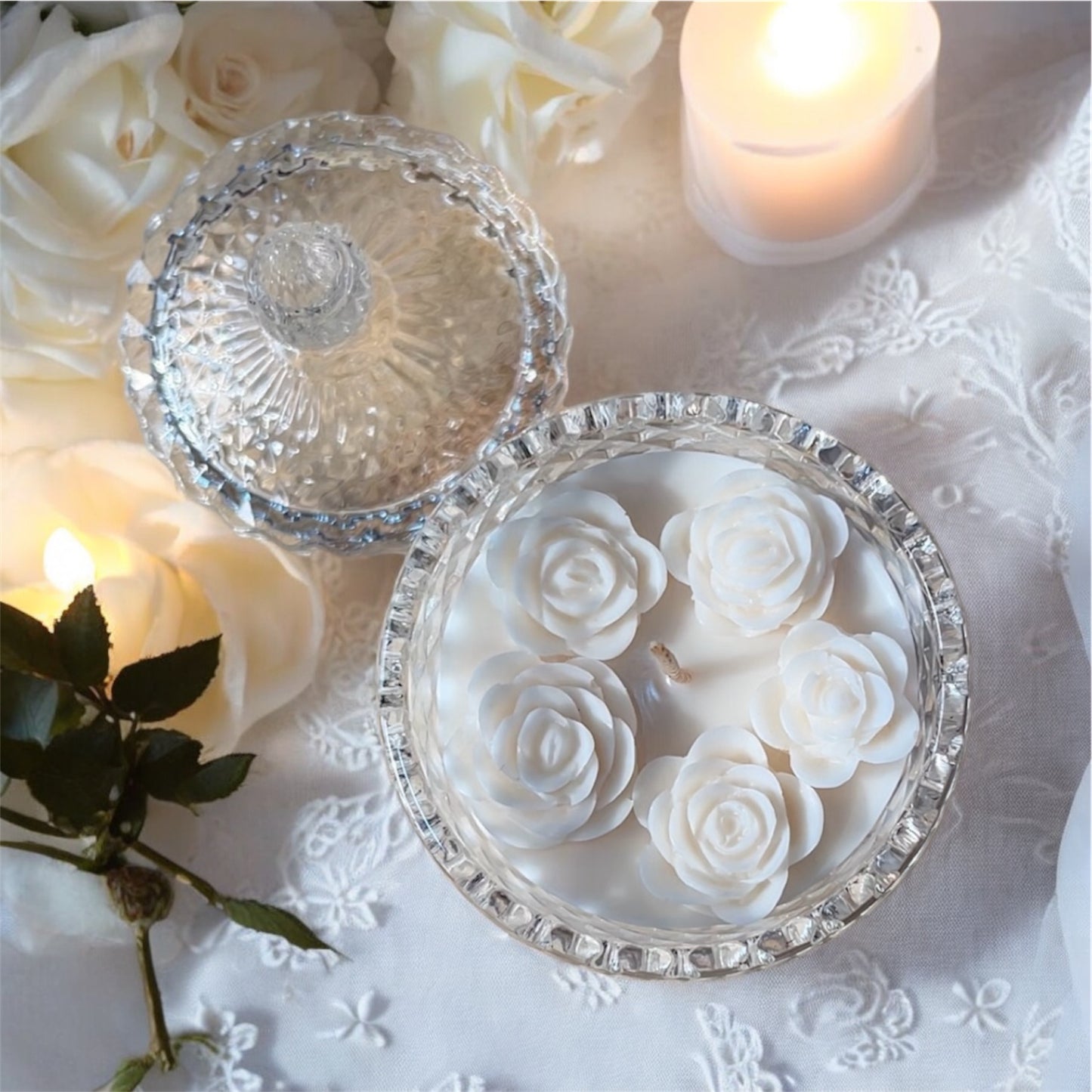 Crystal jar candle