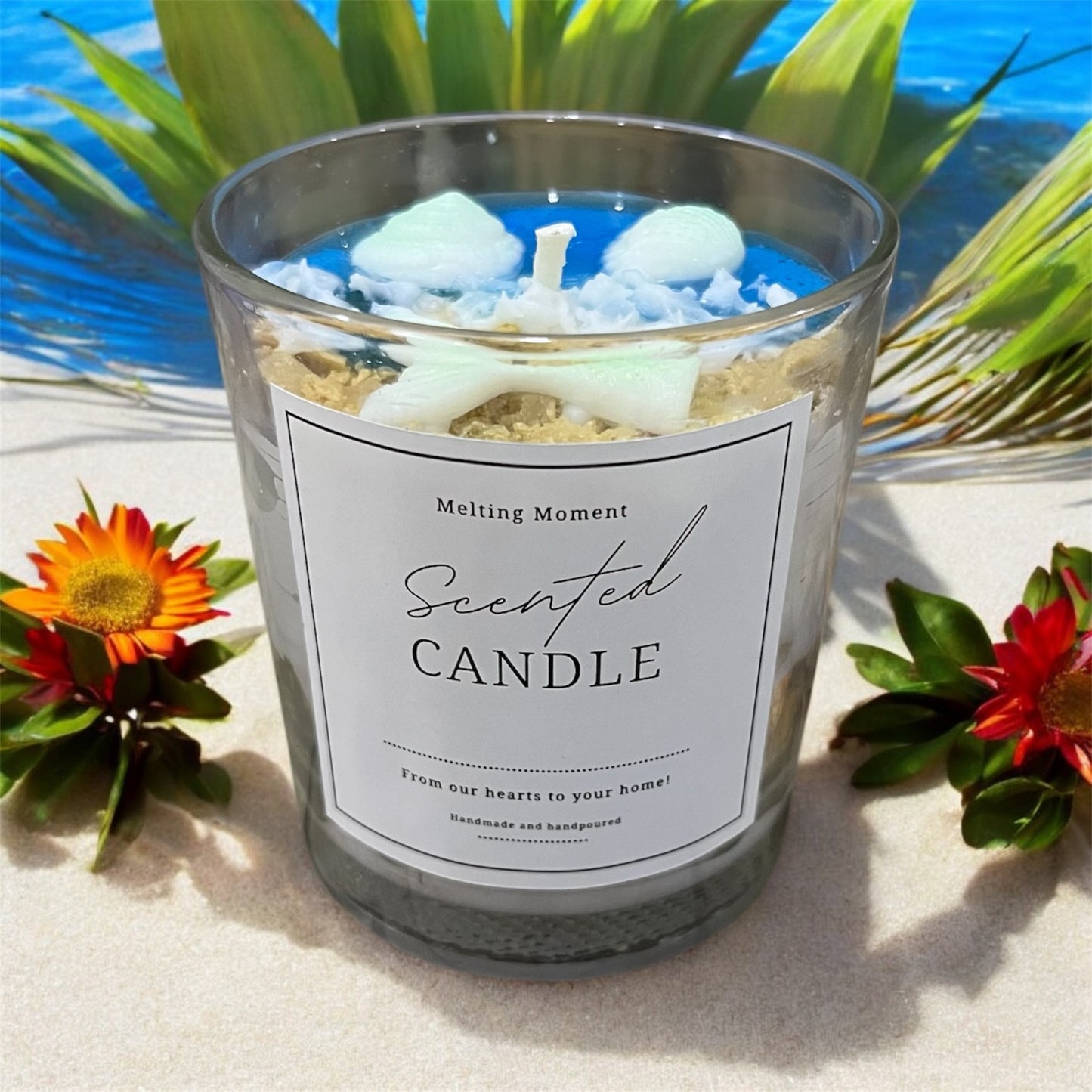 Beach at home candle