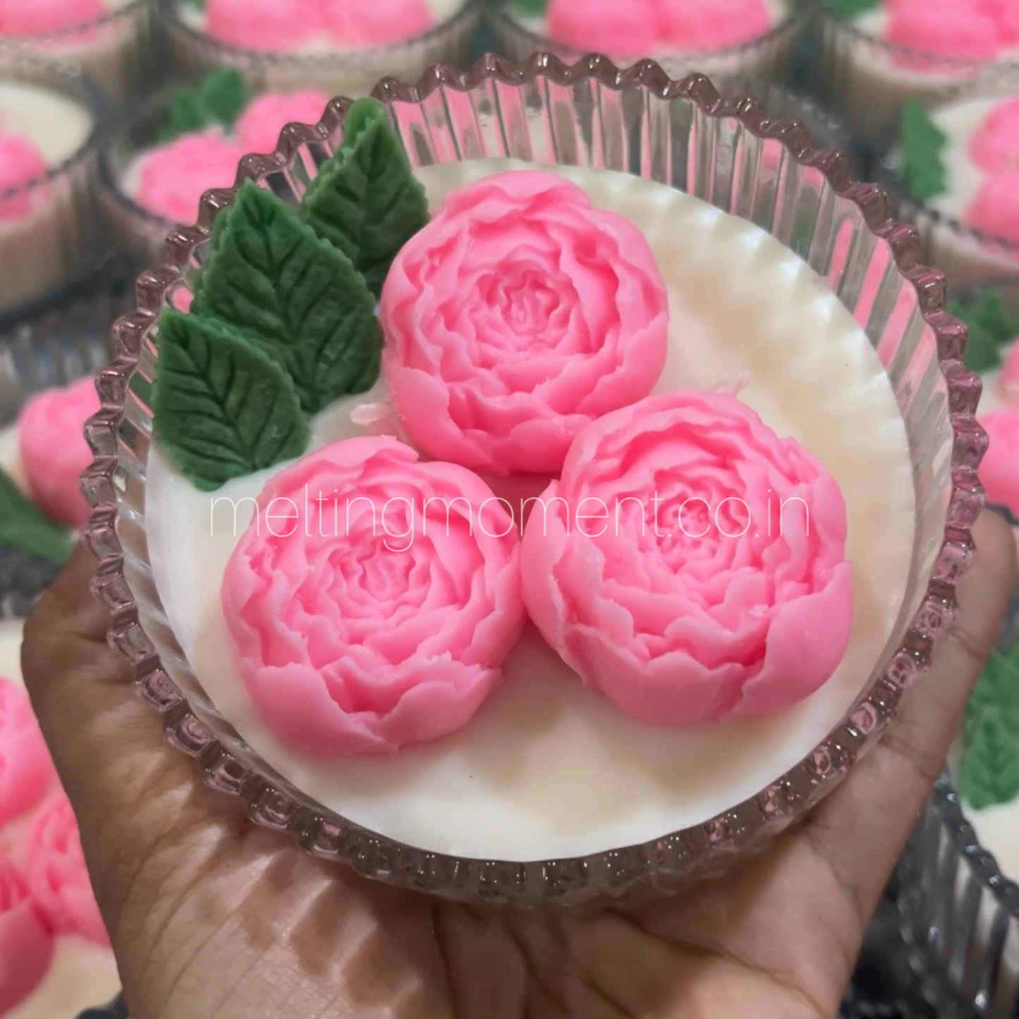 Flower fairy candle