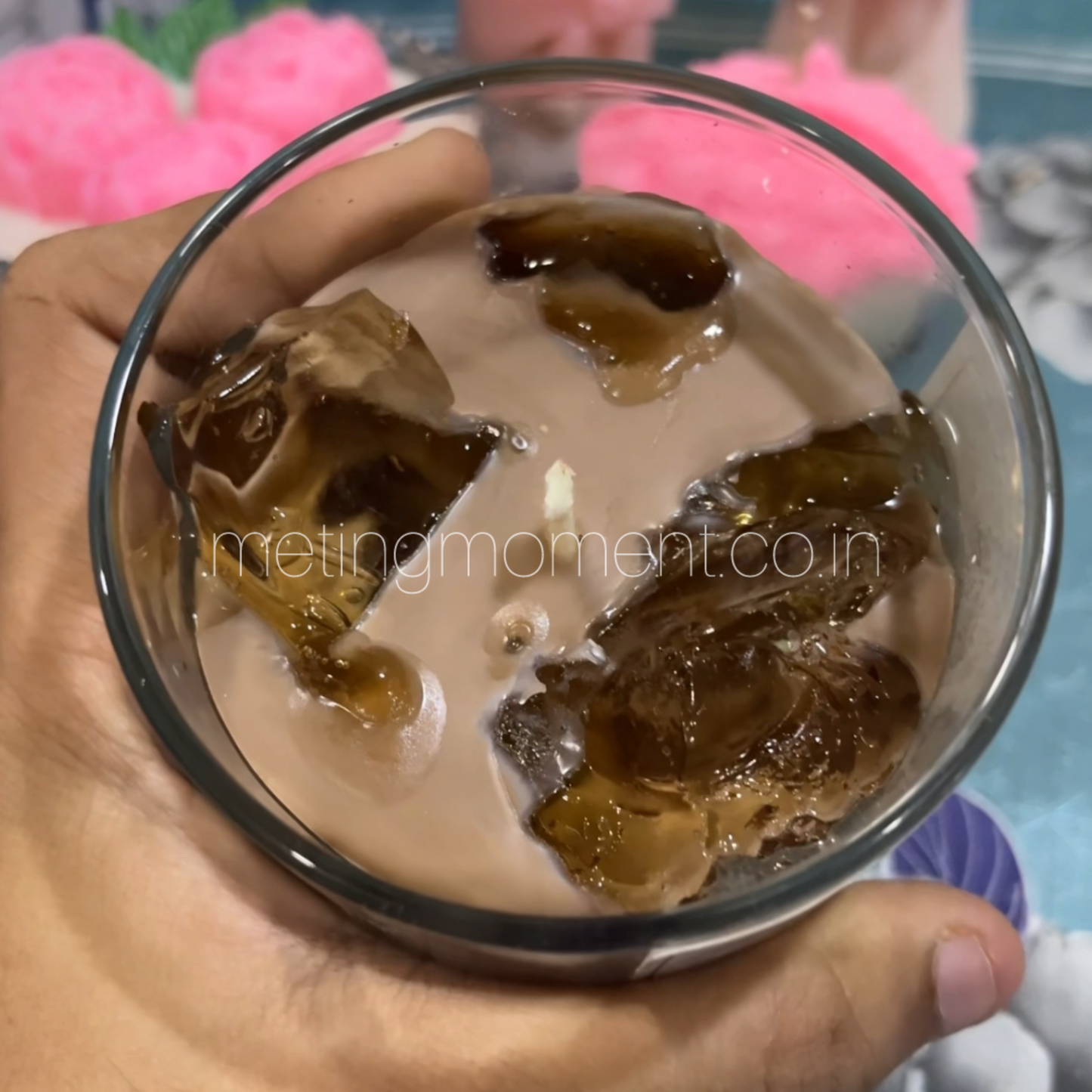 Iced coffee candle