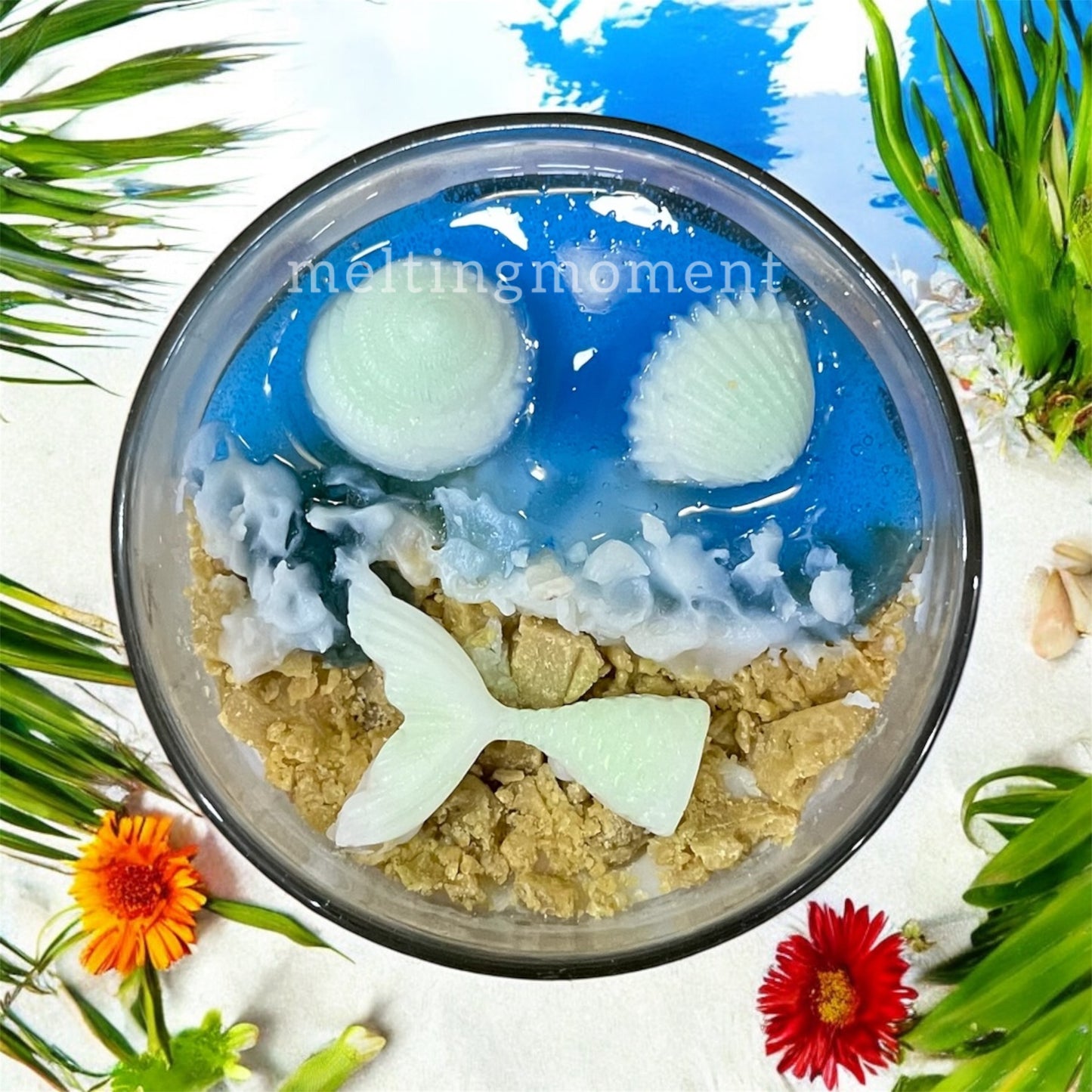 Beach at home candle