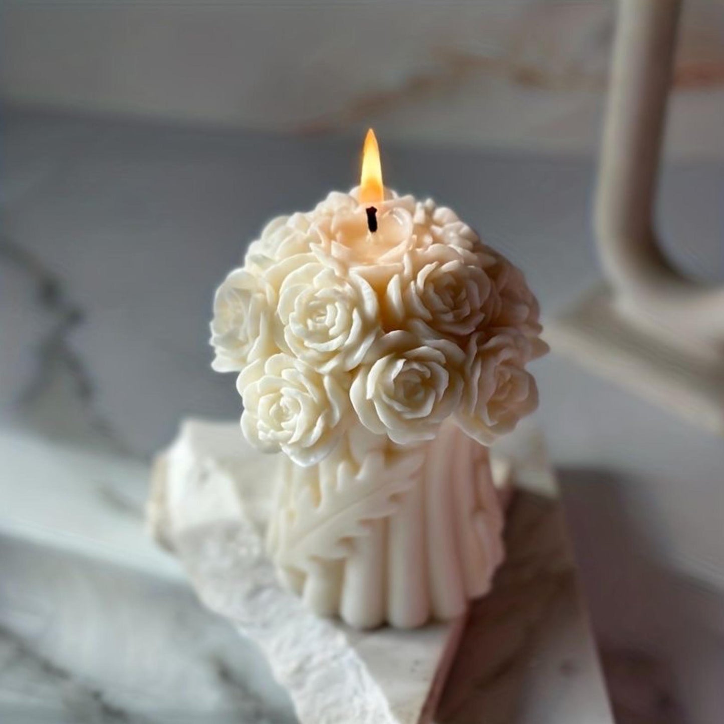 Eternal bloom candle