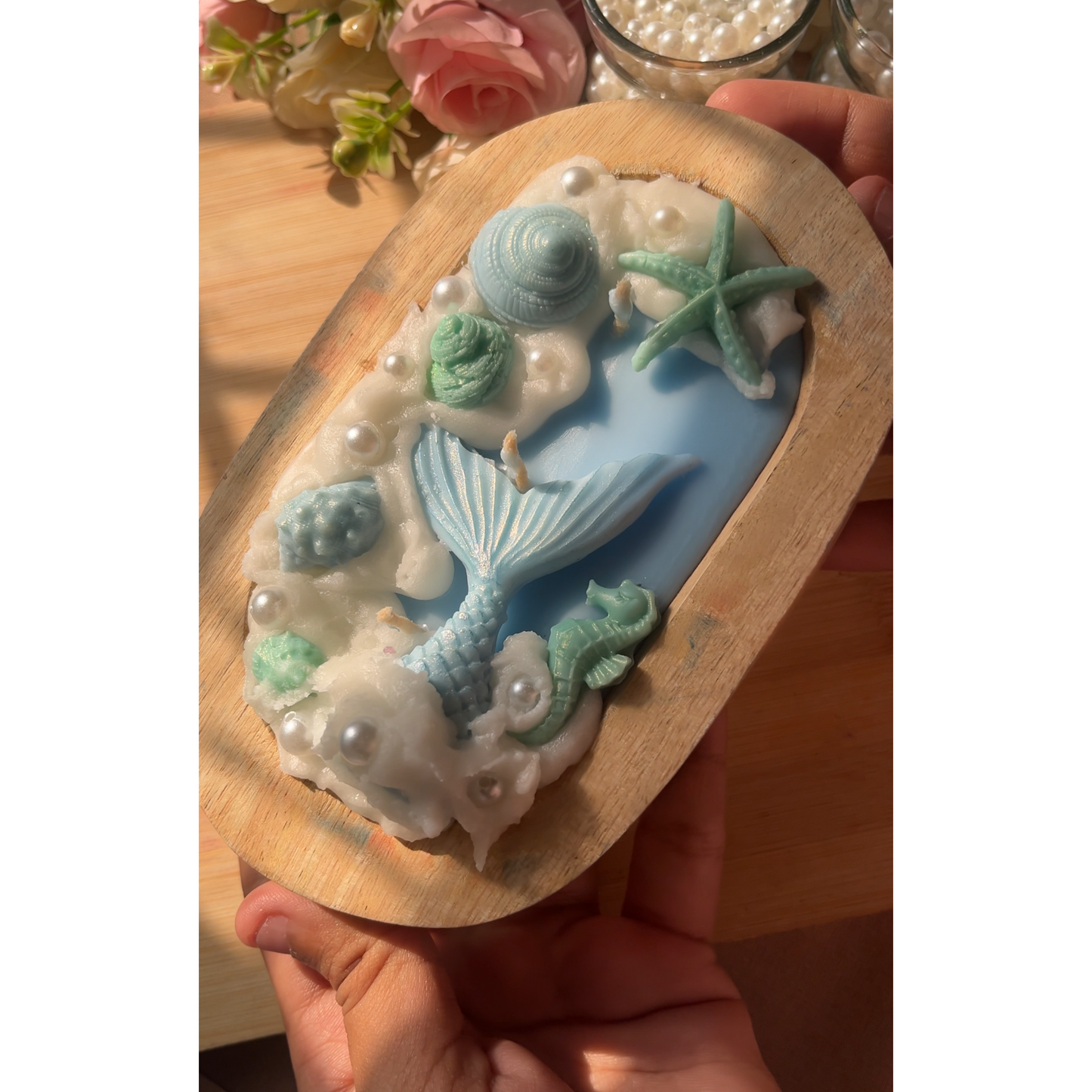 Coastal love candle