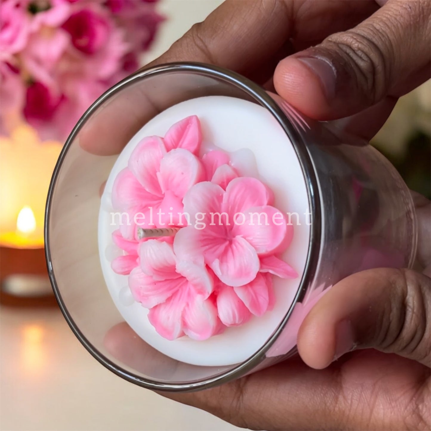 Plumeria in a jar candle