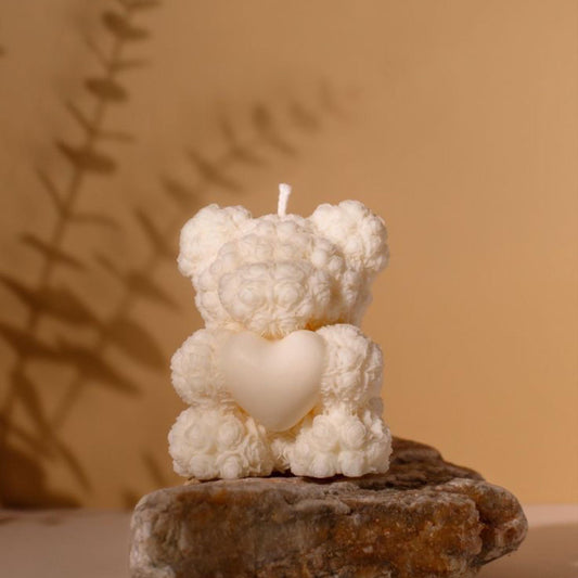 Teddy hug candle